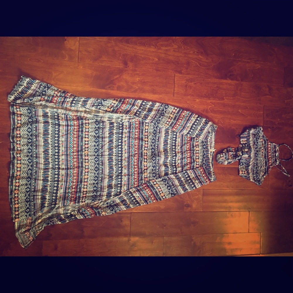 2 piece skirt and top set